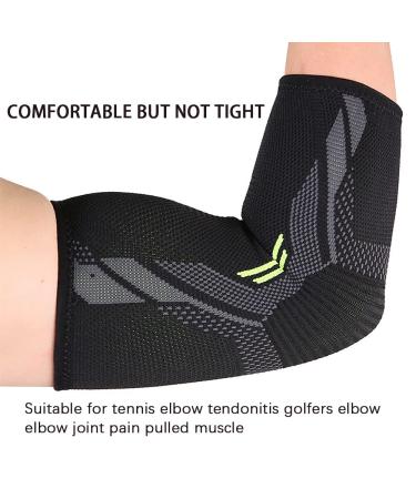 Selcouth YYDS Elbow Support Brace for Men and Women - Pain Relief for Tendonitis, Arthritis, and Sports Injuries (L Black) - Buy Online on GoSupps.com