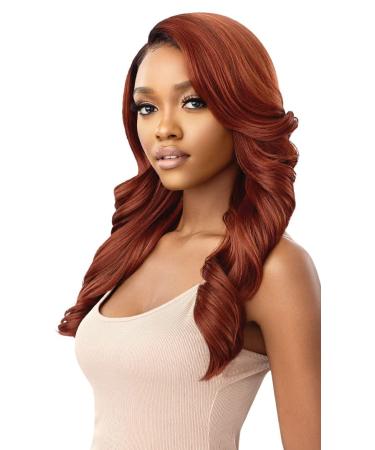 Outre Synthetic Melted Hairline HD Lace Front Wig - BEGONIA DR4/BL Golden Honey - Buy Online on GoSupps.com