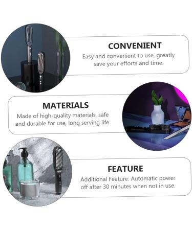 Balacoo Heated Straightening Comb - Hair Straightener Brush & Mustache Iron with Temperature Control | Shop Internationally - Buy Online on GoSupps.com