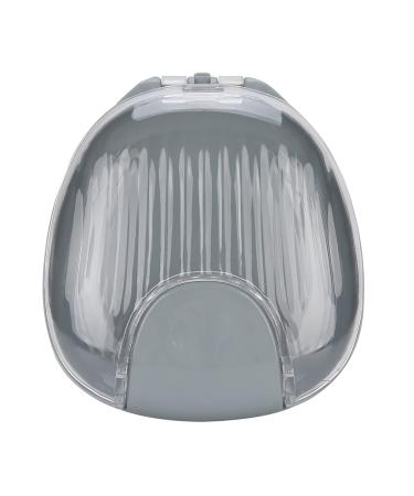 Retainer case portable waterproof mouthpiece prosthesis box container retainer case retainer case box for prostheses (orange white) (gray gray below)