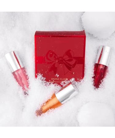 Lip Oil Set 3Piece Volumizing Moisturizing Long Lasting Moisturizing For Womens Lips For Woman Girls Girlfriend Daily Use Travel Dating Work Commuting Party - Buy Online on GoSupps.com