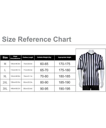 Facynde Striped Referee Shirt for Men | V-Neck XXL - Ideal for Football Basketball & Sports - Buy Online on GoSupps.com