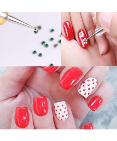 10Pcs Professional Nail Art Dotting Pens Set for Manicure - DIY Nail Art Tools - Buy Online on GoSupps.com