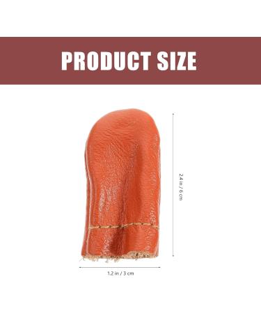 SEWACC 20 Pcs Leather Finger Cots - Thumb Protection for Needle Felting & Embroidery (Random Colors) - Durable Thimbles for Crafting - Buy Online on GoSupps.com
