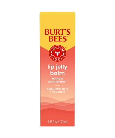 Burt s Bees Mango Grapefruit Lip Jelly Balm With Hyaluronic Acid and Squalane Moisturizer To Instantly Hydrate Lips Lip Gloss With Responsibly Sourced Beeswax Tint-Free Lip Treatment 0.45 oz. - Buy Online on GoSupps.com