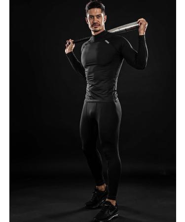 DRSKIN Men's Compression Long Sleeve Shirt XX-Large Black - Running, Workout, Athletic Gym Top - Buy Online on GoSupps.com