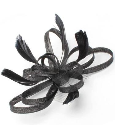 Topkids Accessories Fascinator Hair Slide Hair Comb Fascinators Wedding Hair Slides Wedding Fascinators Royal Ascot Fascinator On Clear Comb For Women Ladies Girls (Black) - Buy Online on GoSupps.com