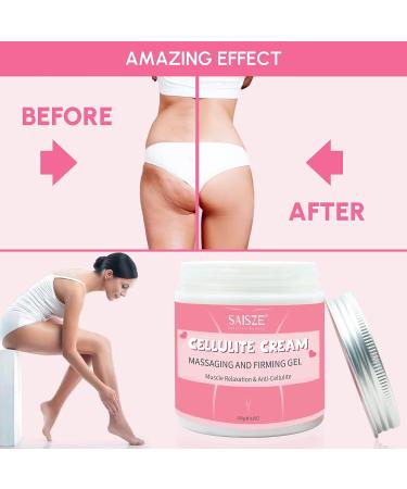 Saisze Cellulite Cream with Massager - Firming Gel for Tightening and Moisturizing Skin, Sweat Enhancer Hot Cream for Legs, Arms, and Body - Buy Online on GoSupps.com