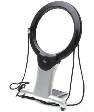 with Light 2LED Lights Magnifier for Reading Sewing Crafts Handcraft Desktop Neck Hanging Style Tool Better Life
