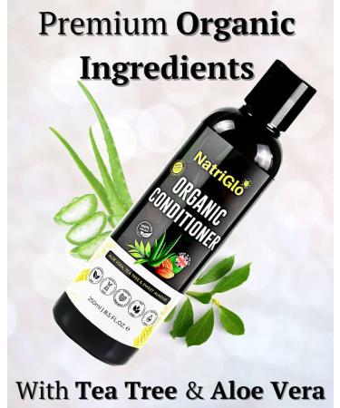 Organic Tea Tree Conditioner - Natural Hair Conditioner for Dry Damaged Hair & Itchy Scalp - Paraben & Sulfate Free - Ideal for Women & Men - Buy Online on GoSupps.com