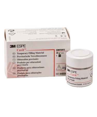 Filling material Dental Cavit 28 g Red Paste Screw jar tooth filling + 1x free mouth mirror