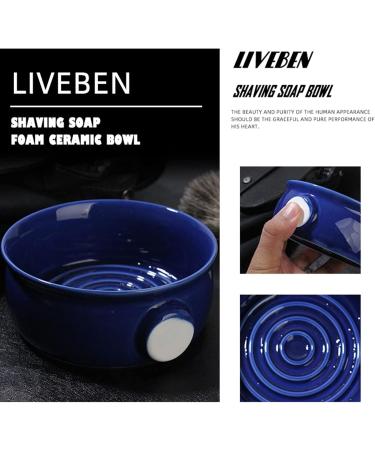 Awydky Ceramic Shaving Bowl - Dark Blue & Wide Mouth Design | Perfect for Men s Cream Shaving International Shipping Available - Buy Online on GoSupps.com