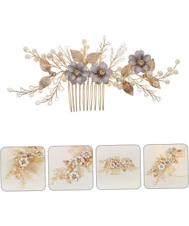 Mikinona Bead Hair Comb Bridal Hair Accessories Bridal Hair Side Comb Delicate Hair Comb Female Head Decor Hair Accessory Hair Decor for Wedding Exquisite Hair Comb Bridal Hair Decor - Buy Online on GoSupps.com