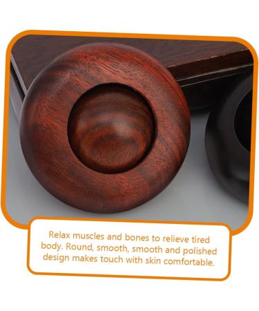 Goohochy Portable Hand Massage Ball - Wood Relaxing Palm Massage Balls for Stress Relief & Relaxation - Buy Online on GoSupps.com