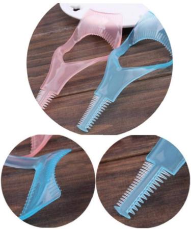 3 in 1 Eyelashes Tools Mascara Shield Applicator Guard Eyelash Guide for Makeup Clear Plastic Eyelash Card for WoMale Girls Pink - Buy Online on GoSupps.com