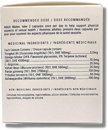 Sexual health support for men - Tribulus Terrestris Ashwagandha Tongkat Ali Ginkgo biloba L-Arginine Velvet Bean and Ginseng - Formulated To Enhance Boost Energy Strength Performance and Stamina - 60 Veggie Caps - Buy Online on GoSupps.com