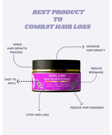 CHEBE MAGIC Hair Growth Grease - Organic Chebe from Chad Rosemary & Ayurvedic Herbs for Rapid Growth | All Hair Types - 4 oz - Buy Online on GoSupps.com