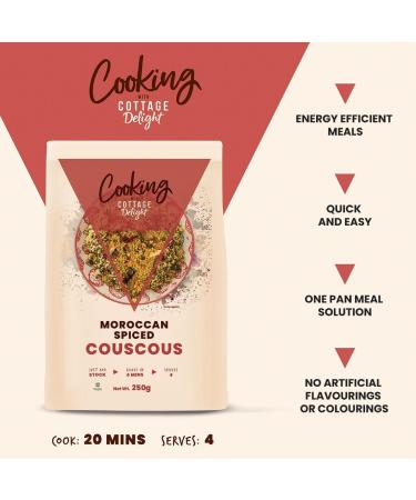 Cottage Delight Moroccan Spiced Couscous 250g - Exotic Flavors for Easy Meals - Buy Online on GoSupps.com