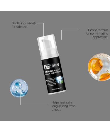 Mousse Nettoyante claircissante for Les Dents claircit L'apparence Des Dents Rend Les Dents Propres et Brillantes Application Facile Utilisation Quotidienne Nettoyage en Douceur(3pcs) - Buy Online on GoSupps.com