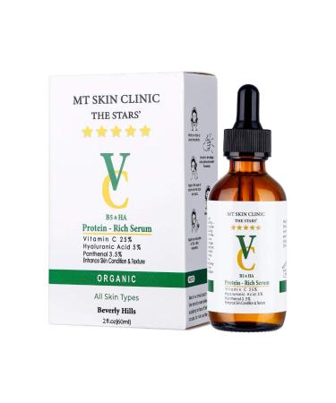 Pro Advanced Hyaluronic Acid Serum for Face Glow+ Antioxidant Protein-Rich Face Lift Serum with Vitamin C Niacinamide and B5 for Dry Skin Hydrating and Anti-Aging 2oz