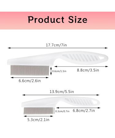 Blmhtwo 2-Piece Flea Comb for Cats & Dogs - Professional Fine-Toothed Pet Care Comb for Flea Tick and Stain Removal - Buy Online on GoSupps.com