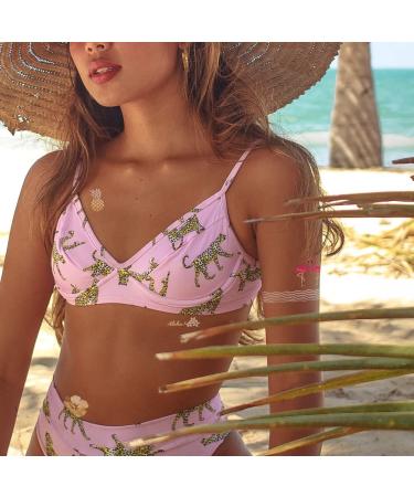 Beach Queen Variety Set - 25 Assorted Tropical Waterproof Metallic Tattoos | Luau Party Supplies - Buy Online on GoSupps.com