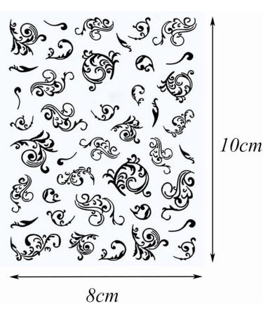 Nail Supplies Manicure Decor Retro Nail Decorations Nail Art Decorations Nail Art Sticker Boho Totem Nail Sticker Nail Jewelry Accessories(2 white) White2 - Buy Online on GoSupps.com