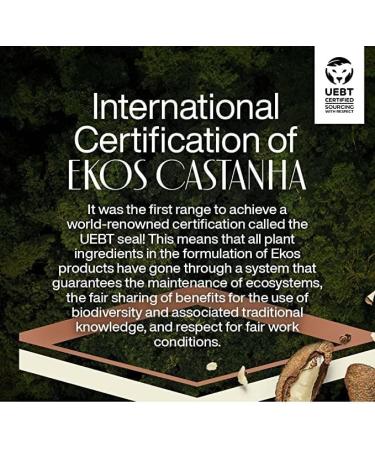 NATURA - Frescor Ekos Castanha - Oriental Aromatic Eau de Toilette - 100% Vegan - 100% Organic Alcohol Base - Cruelty Free - 75ml - Buy Online on GoSupps.com