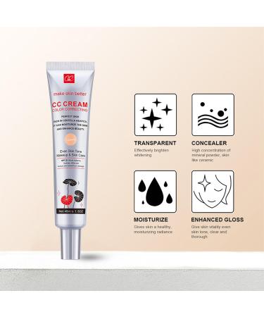 Concealer BB cr me fonc e avant le maquillage correcteur hydratant longue dur e couvrance compl te des pores invisibles maquillage CC cr me (lumi re) - Buy Online on GoSupps.com