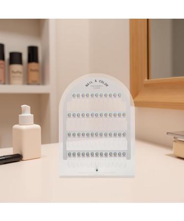  HAPINARY Magnetic Nail Display Stand with Removable Slots Clear Acrylic Tray and Color Palette for Professional and DIY Manicure Polish - Buy Online on GoSupps.com