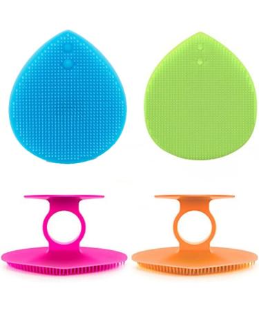 FRCOLOR 8 Pieces Facial Washer Eye Plate Suction Cup Face Massage Teen Silicone Cleaning Brush Face Sponge Face Brush Face Massage Brush Gentle Scrubbing Sink mediumx2pcs - Buy Online on GoSupps.com