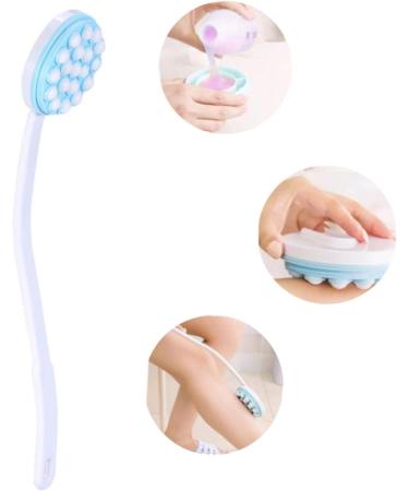 Long Handle Back Scrubber Body Brush with Massaging Tool and Lotion Applicator - Buy Online on GoSupps.com