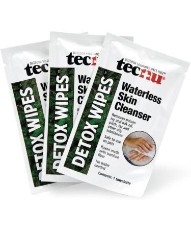 Tecnu Detox Wipes - Large Poison Ivy Wipes (12 Count) | Remove Rash-Causing Oil, Waterless Formula for Poison Oak & Sumac - Buy Online on GoSupps.com