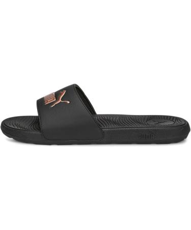 PUMA Women's Cool Cat 2.0 Slide Sandal - 40.5 EU Puma Black/Rose Gold | International Shipping Available - Buy Online on GoSupps.com