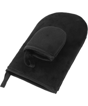 minkissy Gel Nails 4 Sets Tanning Gloves Sponge Black Flocking Gelnails - Buy Online on GoSupps.com
