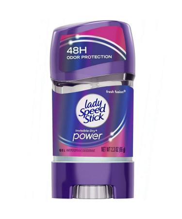 Lady Speed Stick 48HR Antiperspirant Deodorant Gel Fresh Fusion 2.30 oz (Pack of 2) - Long Lasting Protection - Buy Online on GoSupps.com