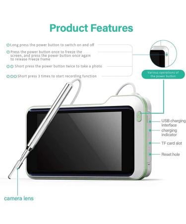 RMENST Ear Wax Removal Tool - LED Earwax Removal Camera for Adults & Kids - Buy Online on GoSupps.com