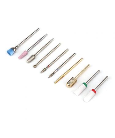 Nail Art Drill Kit - 10 Piece Manicure Pedicure Tool Set | Nail Care Tips & Spare Parts (BRA-08) - International Shipping Available - Buy Online on GoSupps.com