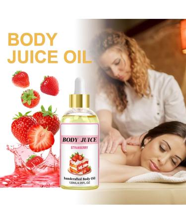 Strawberry Body Oil Body Juice Oil Strawberry Body Oil Strawberry Lotion 120ml Strawberry Flavor Essential Oil Body Oil For Women (2pcs) - Buy Online on GoSupps.com