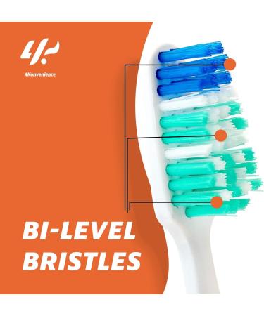 Reach Advanced Design Soft Bristle Toothbrush 3 Pack - 21 Count for Optimal Cleaning & Hygiene - Buy Online on GoSupps.com