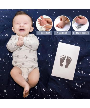 Perfect Baby Gifts: Inkless Baby Print Set | 8 Safe Chemical-Free Newborn Prints | Handprint & Footprint Set | Danish Quality from MINI Misiu - Buy Online on GoSupps.com