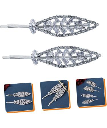 Ipetboom 2 Pairs Rhinestone Hair Clip Floral Headpiece Highlights Hair Dye Kit Leaves Hair Clilps Wedding Hair Accessories Wedding Hair Clip Bridal Hair Pin Wild Zinc Alloy Bride Bang Clip - Buy Online on GoSupps.com