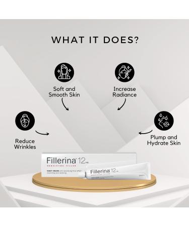 Fillerina - Night cream with 12 hyaluronics - Grade 5 - Buy Online on GoSupps.com