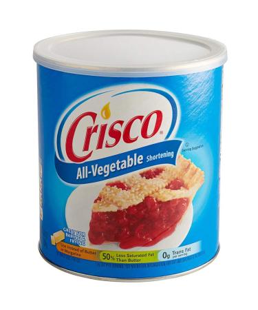 Crisco, All Vegetable Shortening, Original, 48oz Container (Pack of 2)