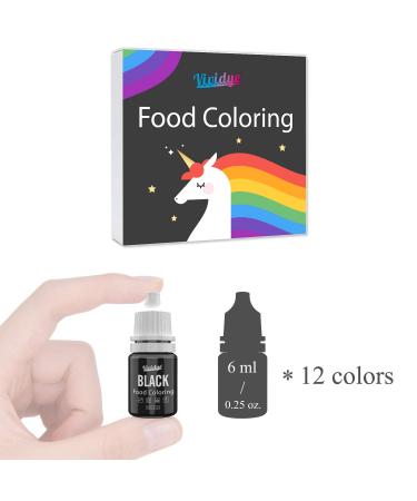 12 Vivid Colors Food Coloring Set for Baking & Decorating - .25 fl. oz. Bottles - Perfect for Cake, Cookie, Fondant, Macaron, Slime Making & Crafts - Buy Online on GoSupps.com