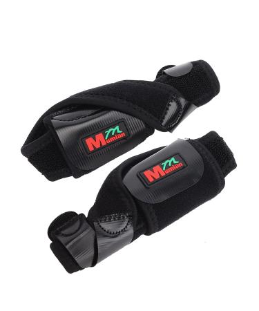 1 pair of bunion corrector adjustable bunion device bunion relief protector sleeves kit hallux valgus corrector toe-supported foot protection rail (black) sports protection equipment