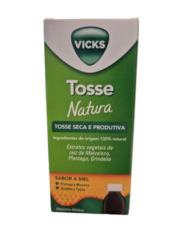 Vicks Natural Adult Cough Formula, 140ml [Dry & Productive Cough] [With Mallow Root Plant Extract, Grindelia] [100% Naturally