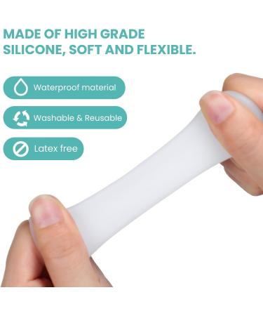 Welnove Toe Caps & Protectors - 10 Pack Silicone Toe Sleeves for Pain Relief & Protection from Corns & Calluses (Small - Buy Online on GoSupps.com