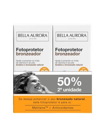 BELLA AURORA BELLA AURORA - 30 Pack SPF Face Photoprotectors High Sun Protection Natural Tan Acceleration Increase Vitamin D Levels with Melitane and Antioxidants