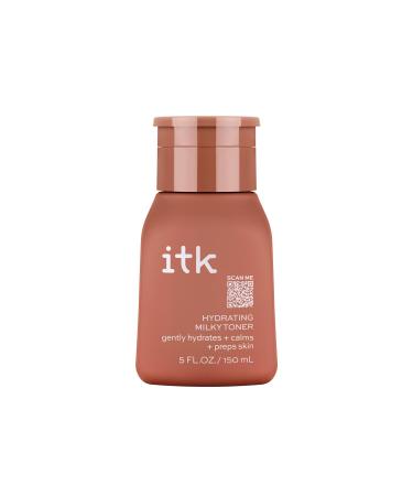 ITK Hydrating Milky Face Toner - Tone + Prep Skin with Hyaluronic Acid + Squalane - Calm + Nourish Skin - Reduces Redness Appearance - Hydrate + Soothe Skin 5 fl. oz